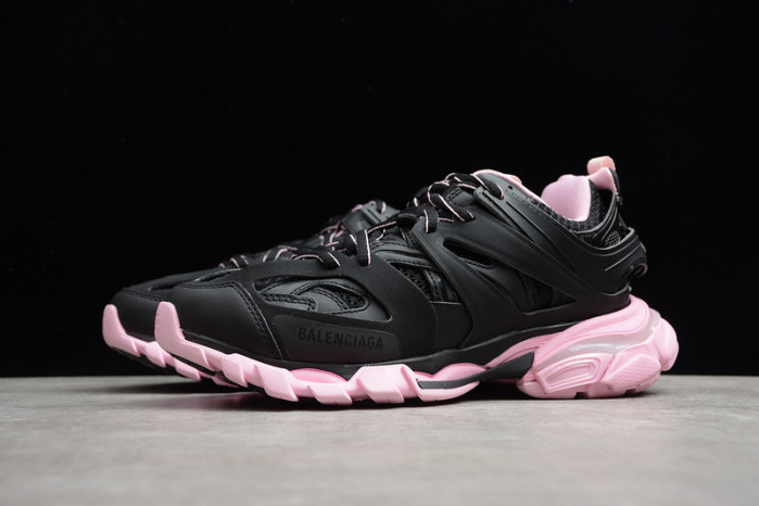 (led) bl track trainers sneaker black pink 10605